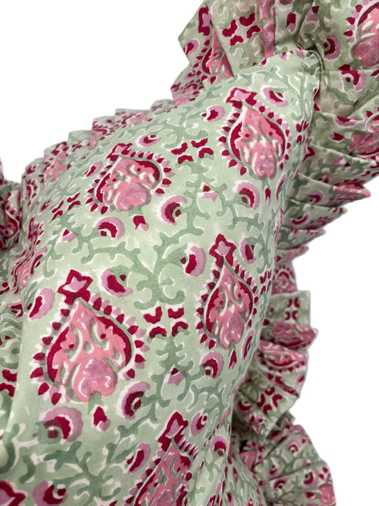 Rose Bay Ruffle Pillow Cover