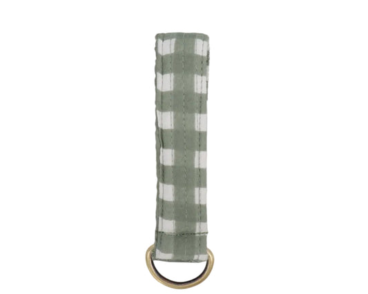Martha Gingham Keychain Fob