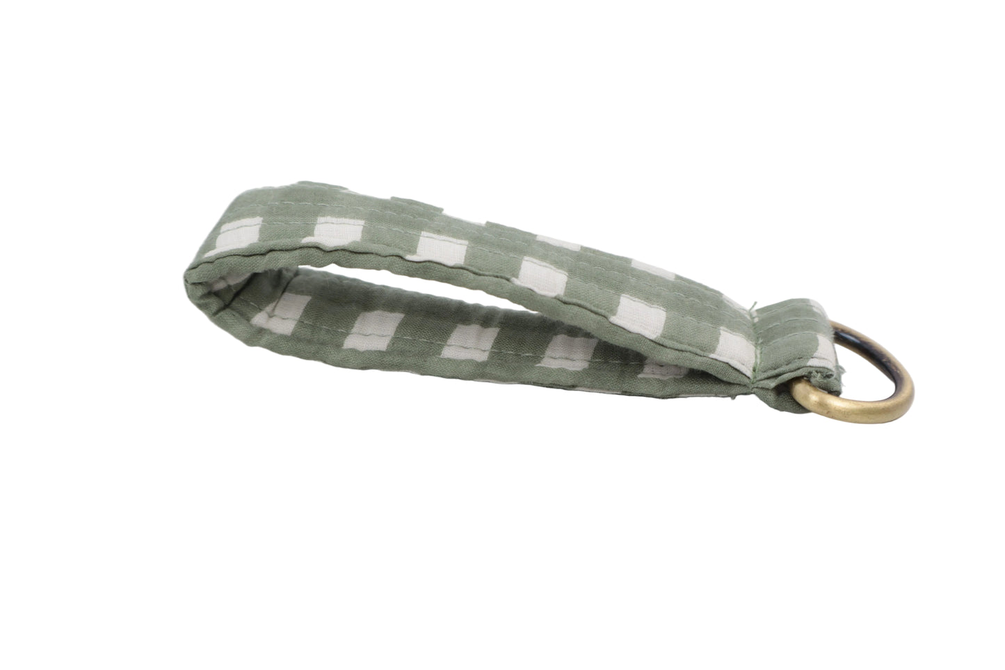 Martha Gingham Keychain Fob