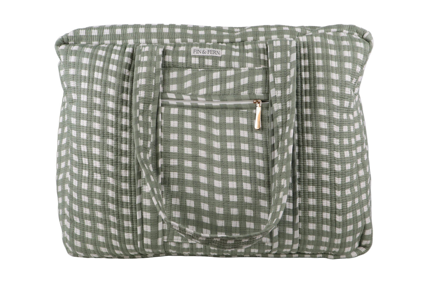 Martha Gingham Oversized Tote