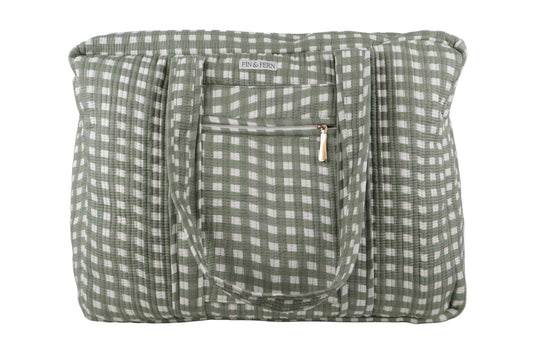 Martha Gingham Oversized Tote