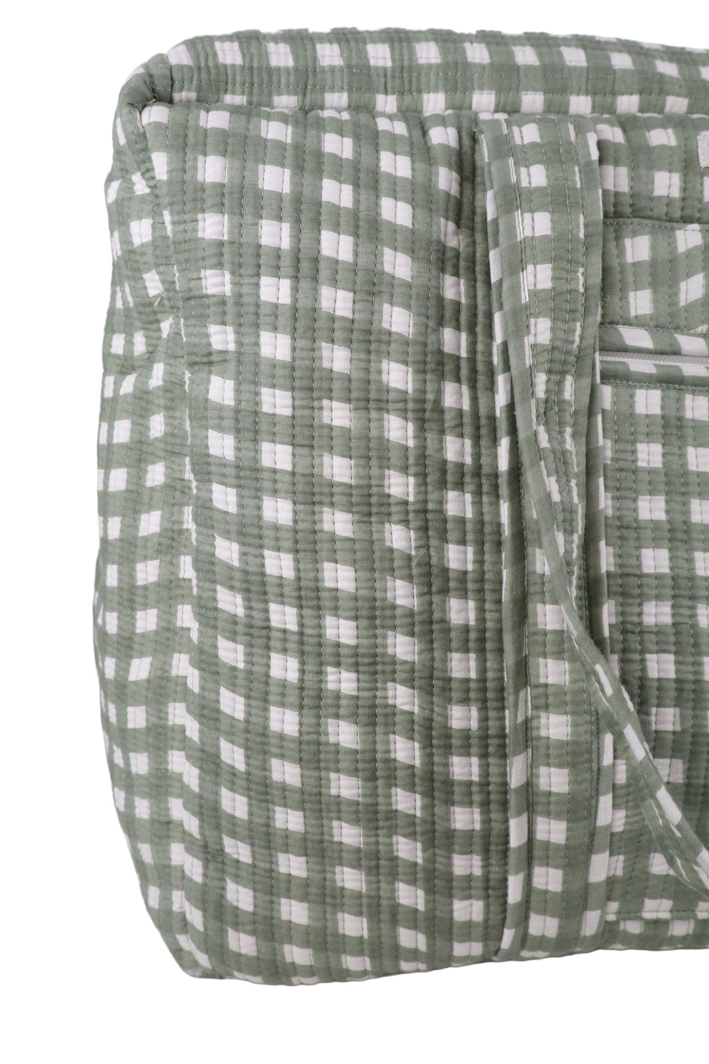 Martha Gingham Oversized Tote