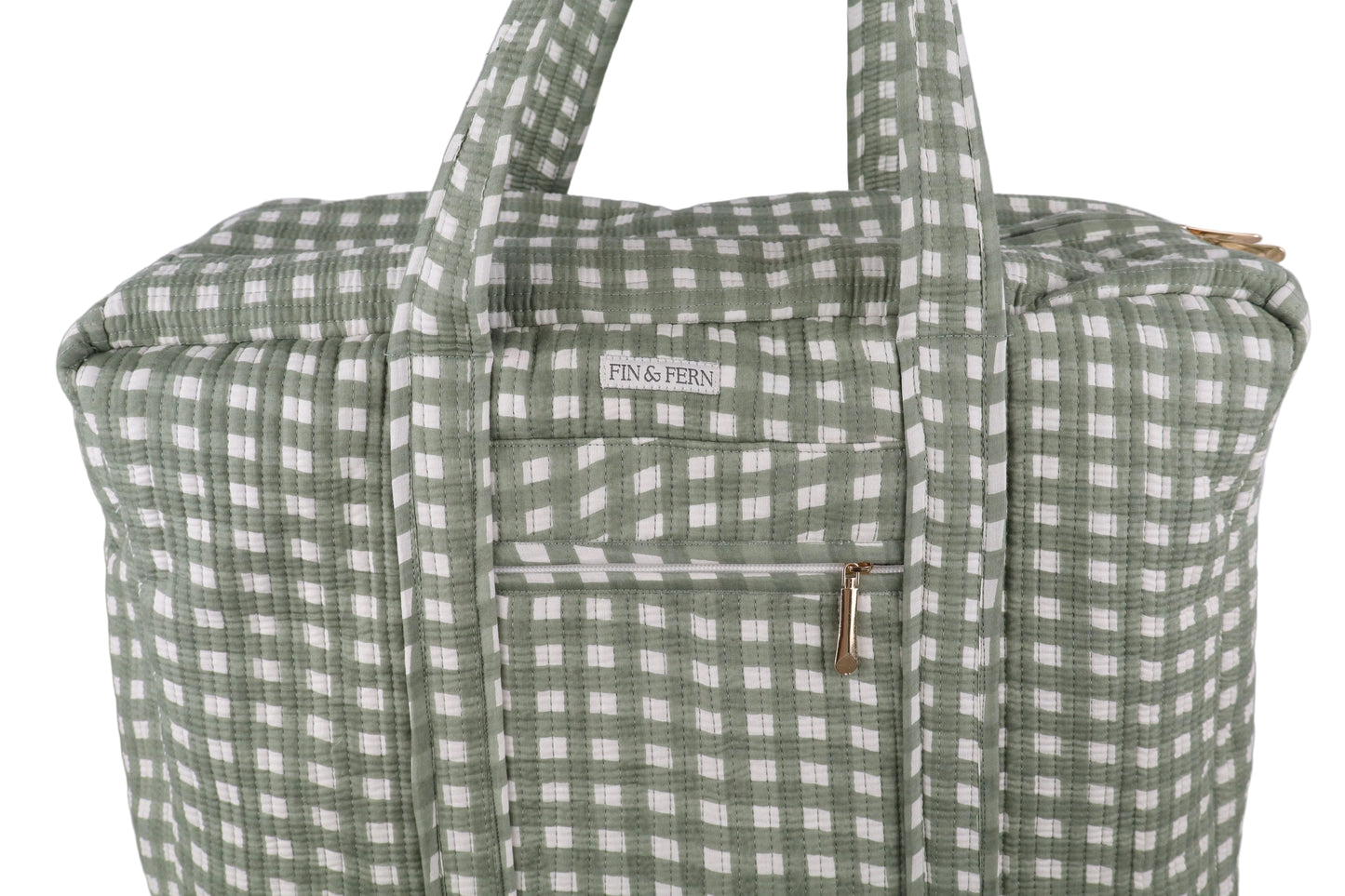 Martha Gingham Oversized Tote