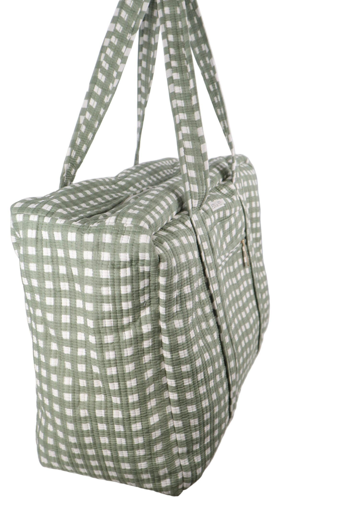 Martha Gingham Oversized Tote