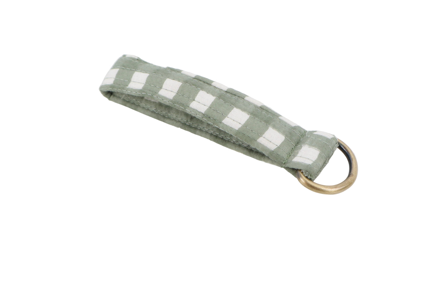 Martha Gingham Keychain Fob