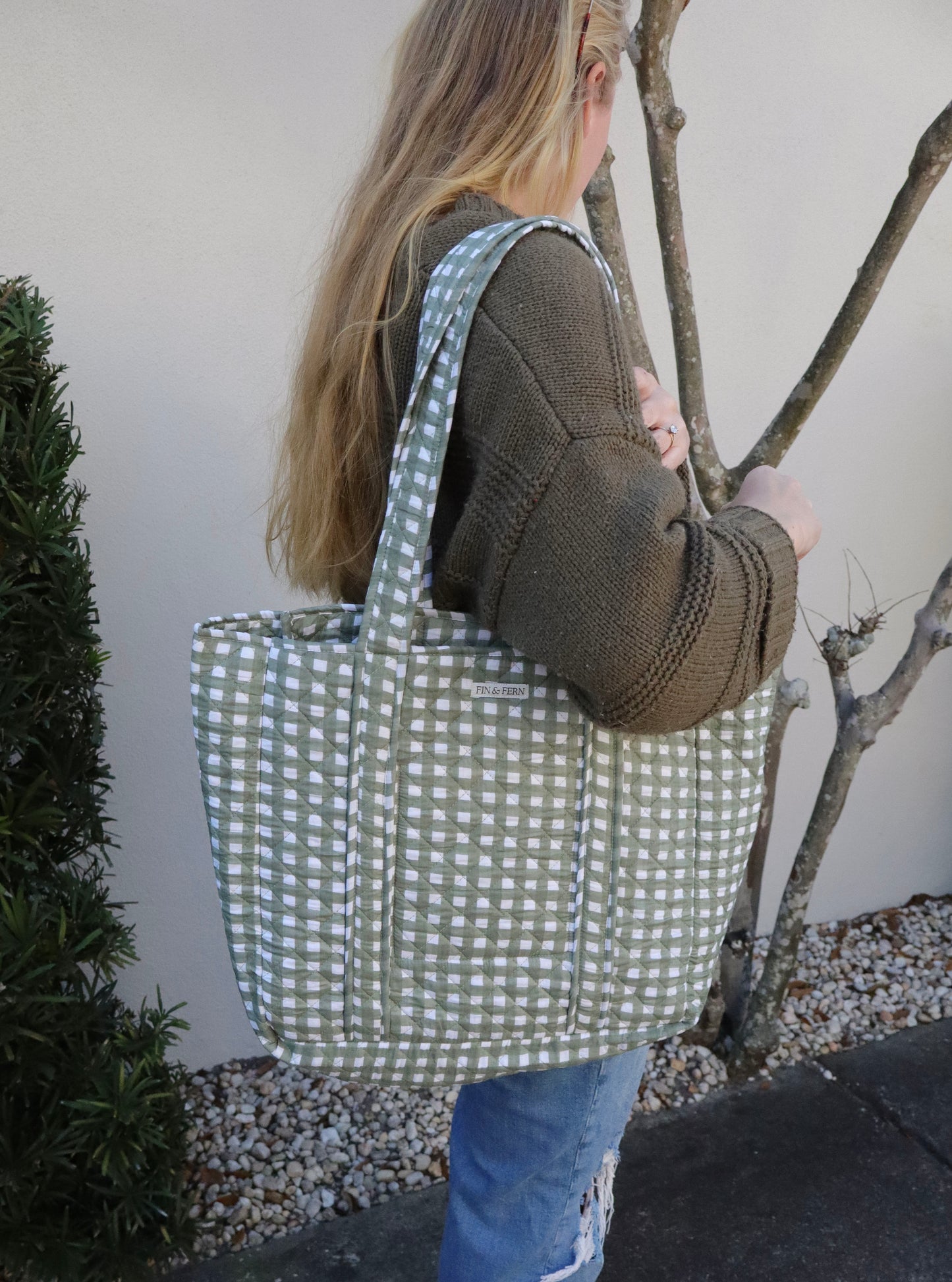 Martha Gingham Tote