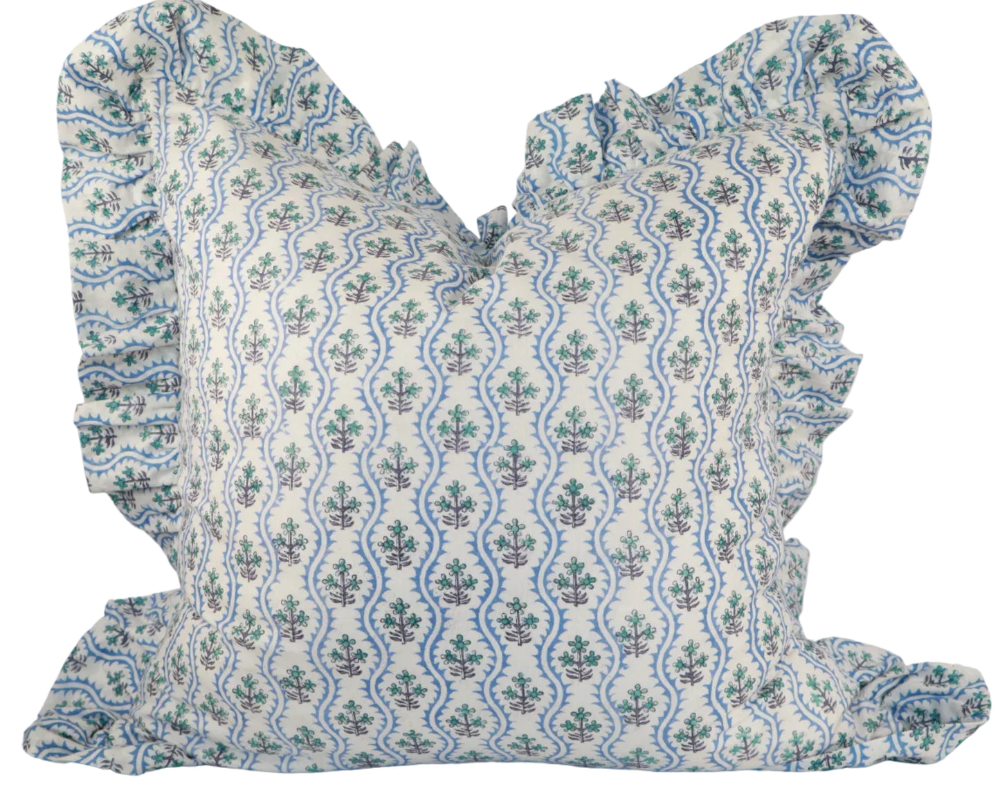 Harbor Garden Ruffle Pillow