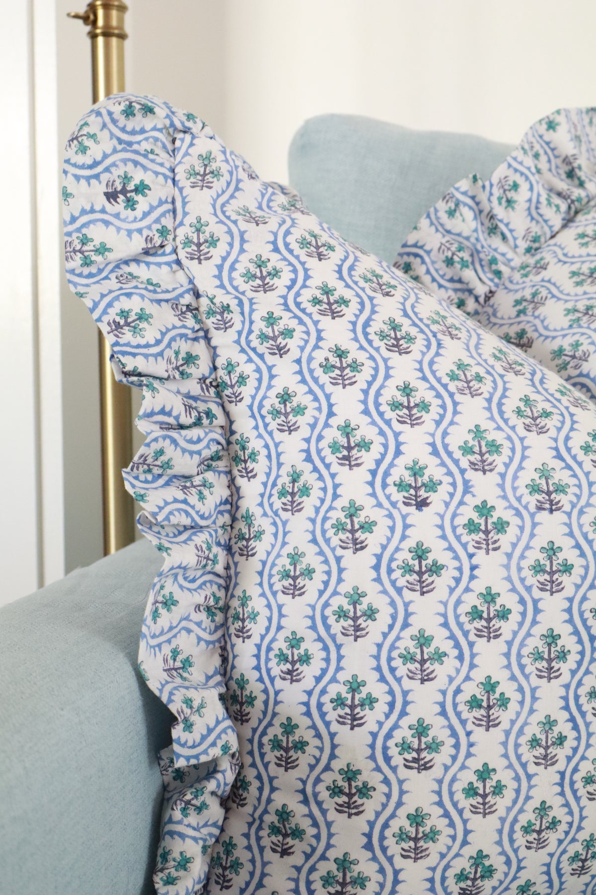 Harbor Garden Ruffle Pillow