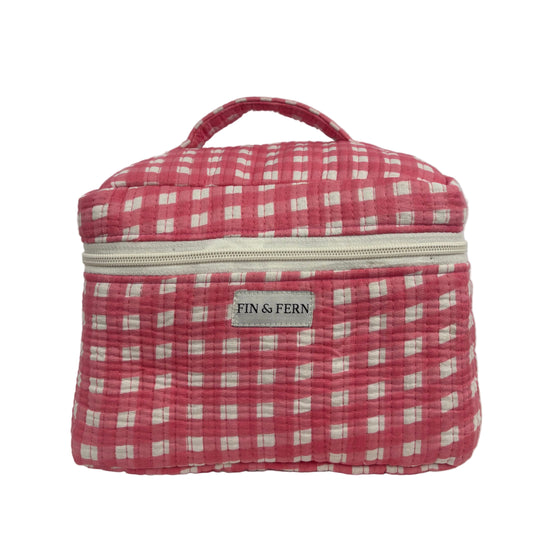 Hattie Gingham Vanity Bag