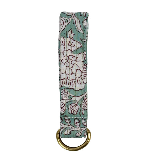 Seaglass Blue Keychain Fob