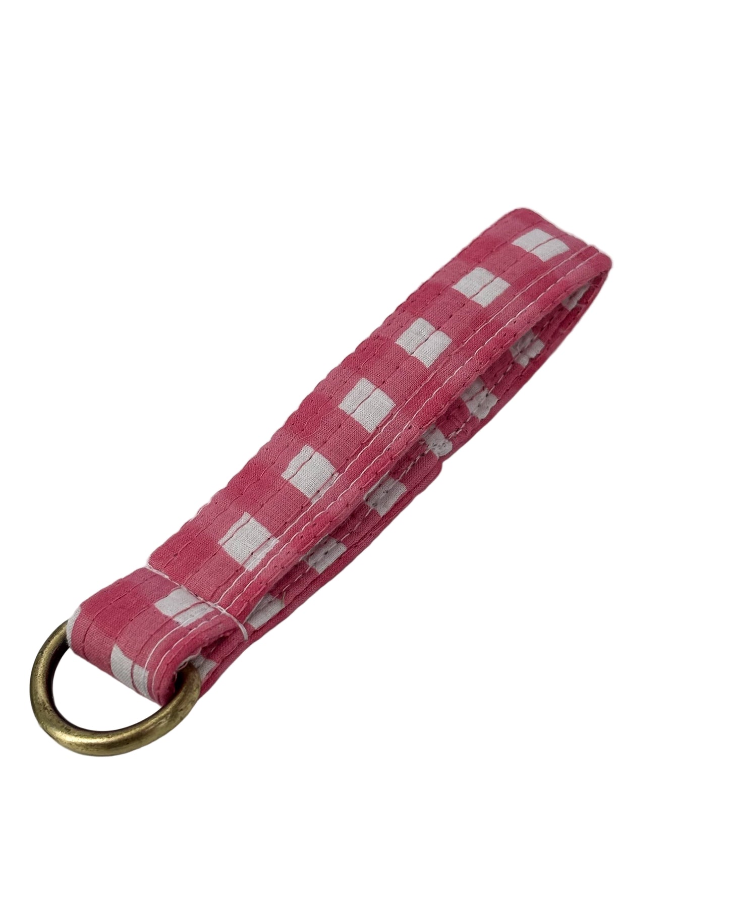 Hattie Gingham Keychain Fob