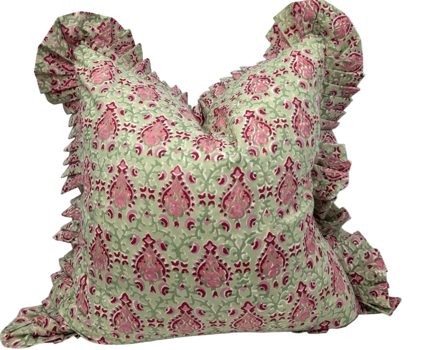 Rose Bay Ruffle Pillow Cover