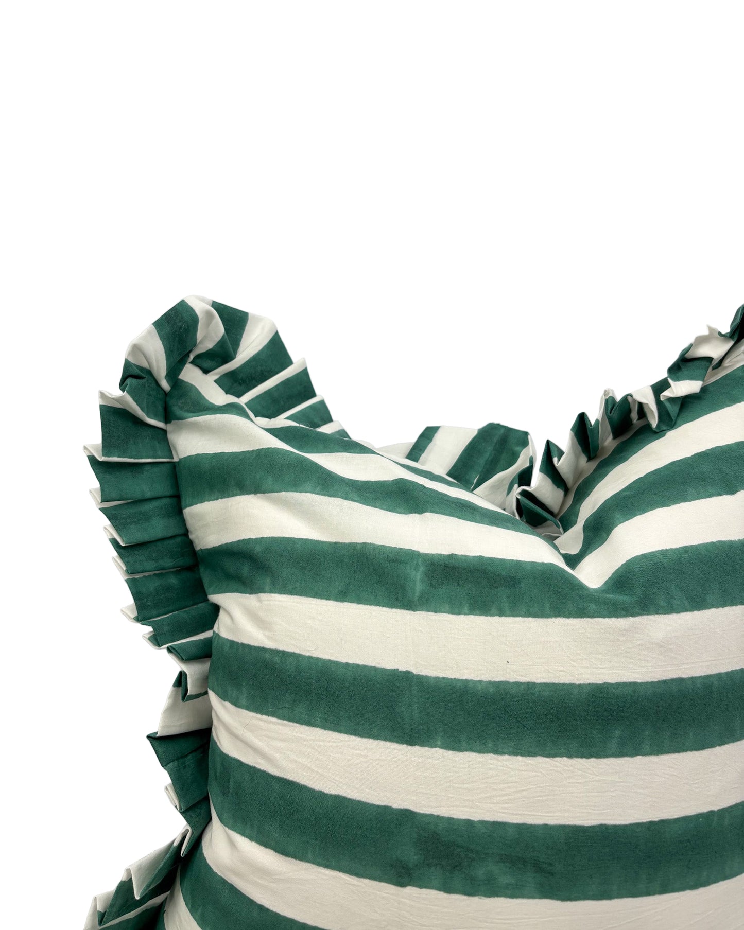 Greenpoint Stripe Ruffle Pillow Cover