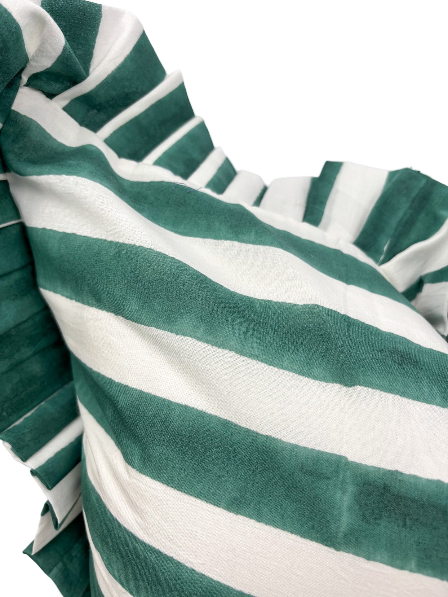 Greenpoint Stripe Ruffle Pillow Cover