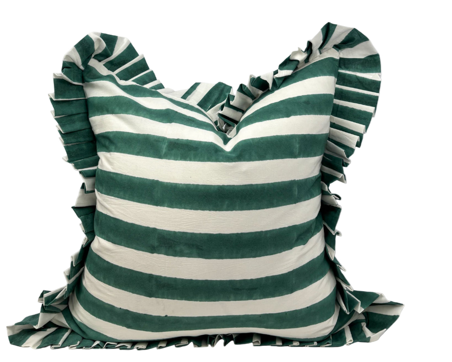 Greenpoint Stripe Ruffle Pillow Cover