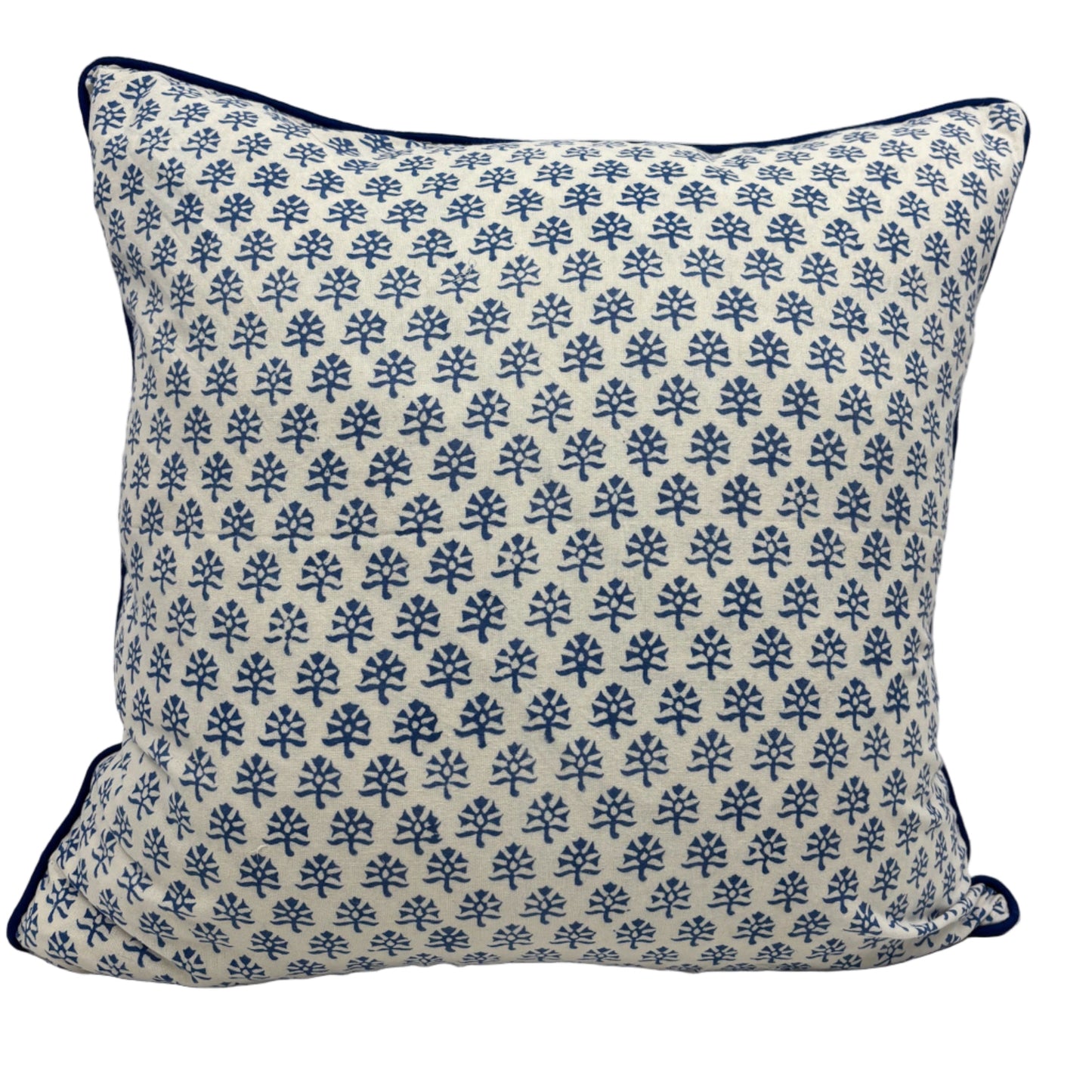 Eliza Blue Piped Pillow Cover