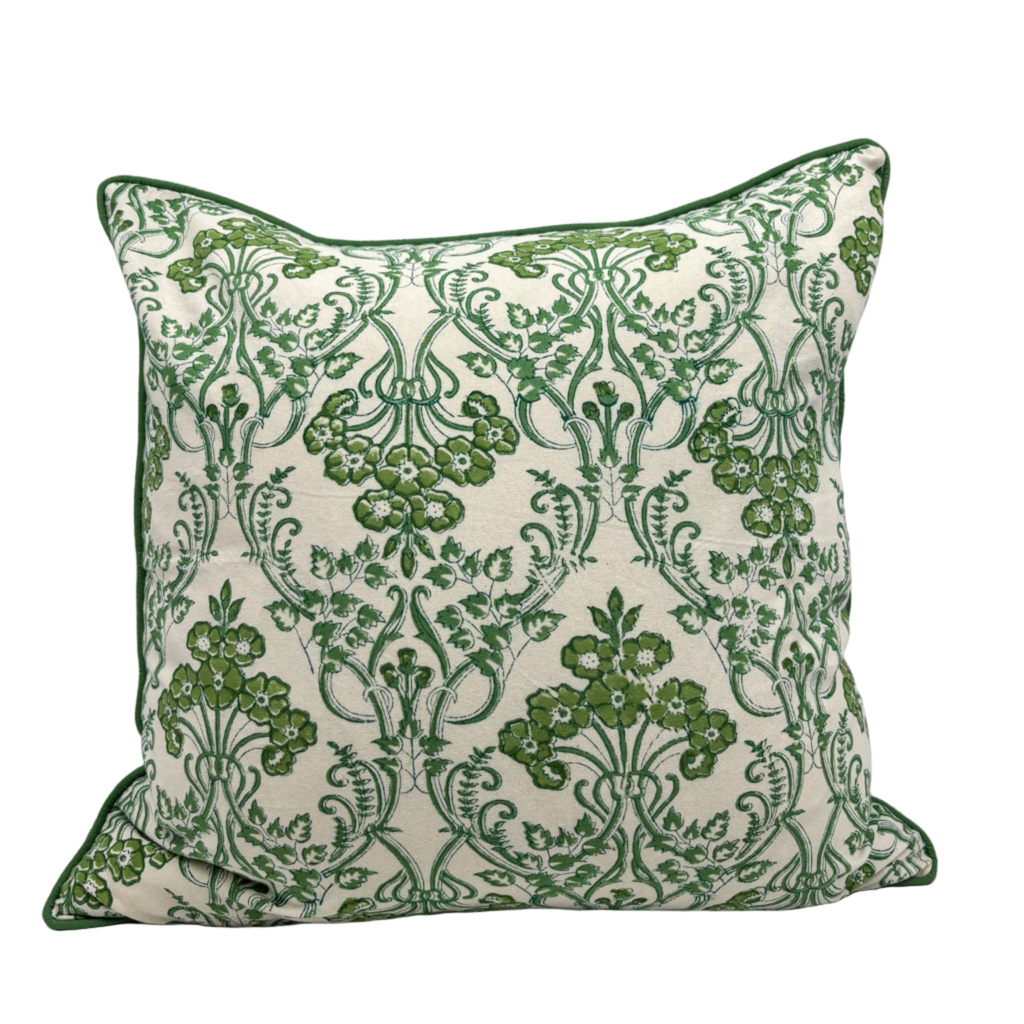 Emerald Trellis Pillow Cover