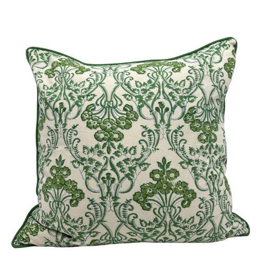 Emerald Trellis Pillow Cover