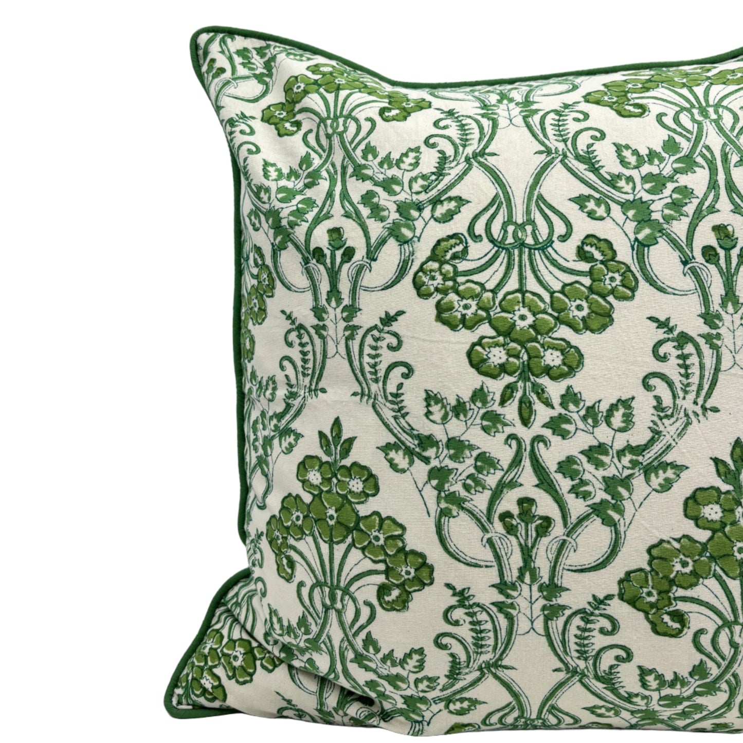 Emerald Trellis Pillow Cover