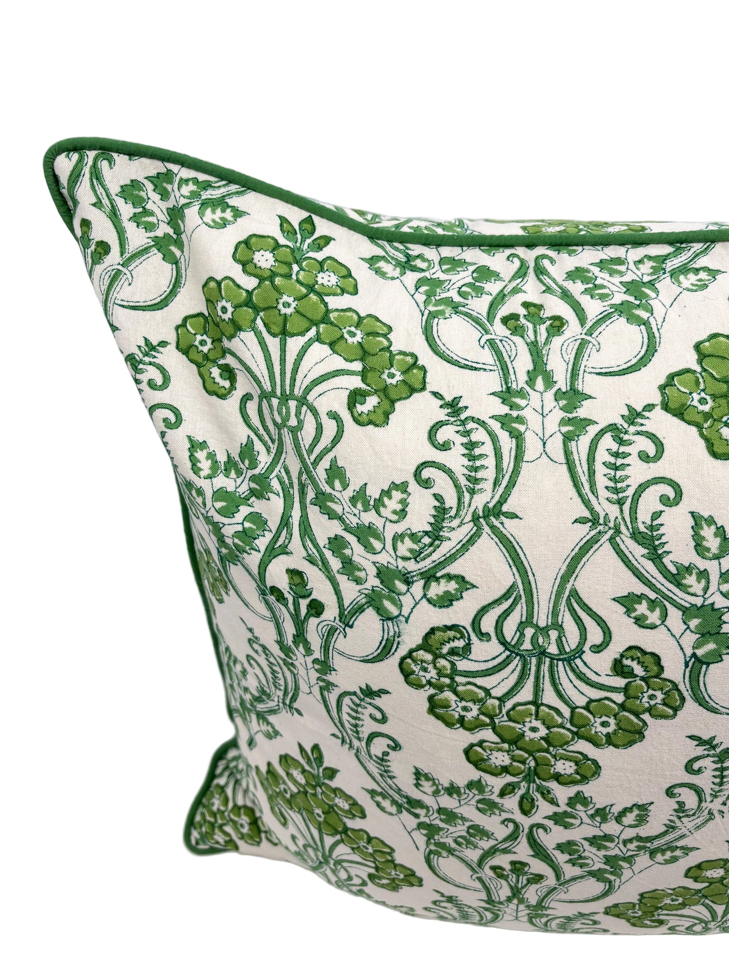 Emerald Trellis Pillow Cover