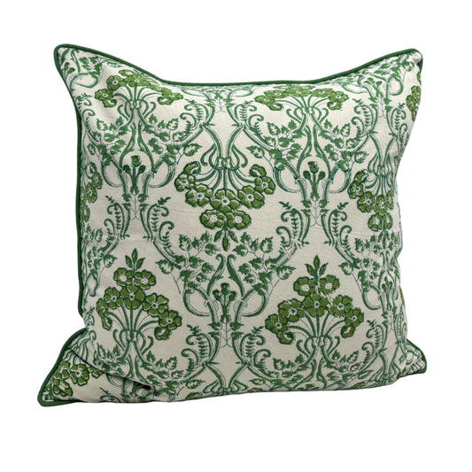 Emerald Trellis Pillow Cover