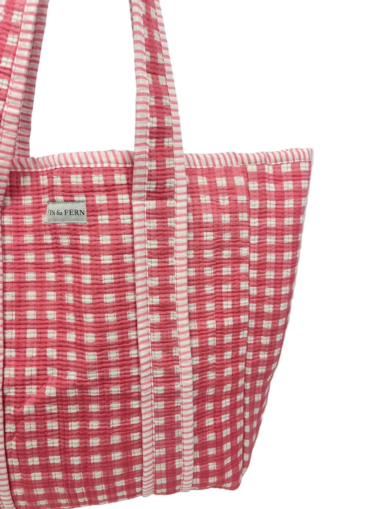 Hattie Gingham Tote Bag