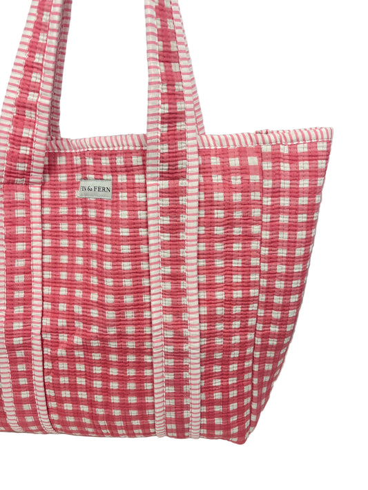 Hattie Gingham Tote