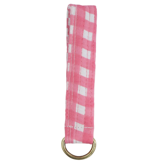 Hattie Gingham Keychain Fob