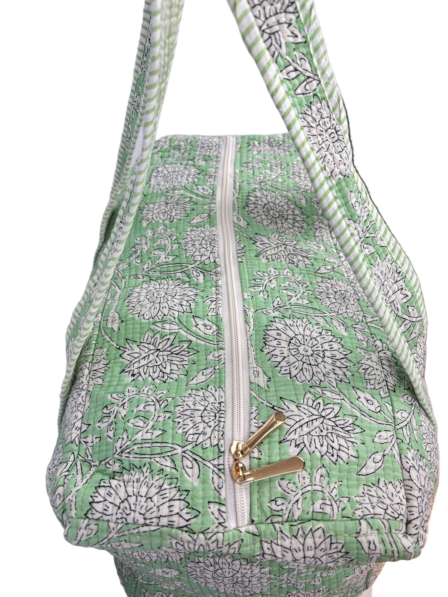 Mint Vine Oversize Tote Bag