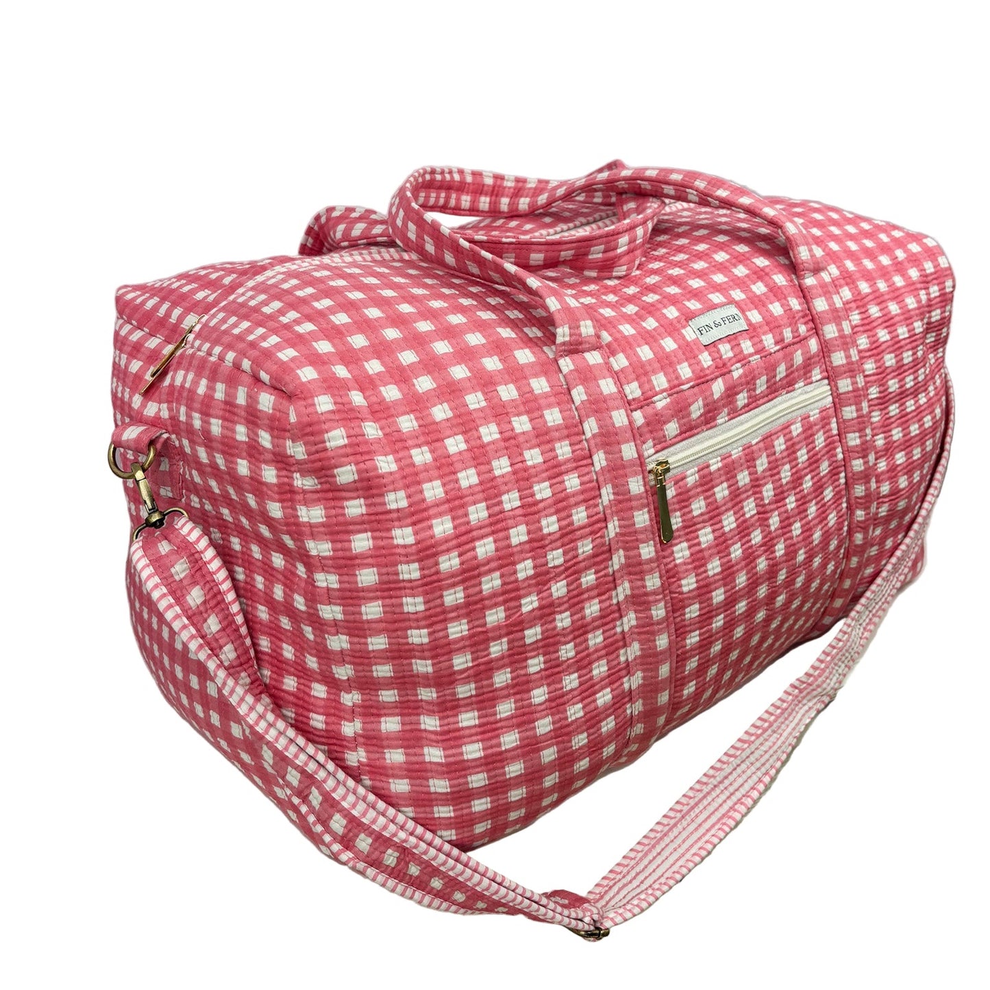 Hattie Gingham Weekend Duffle