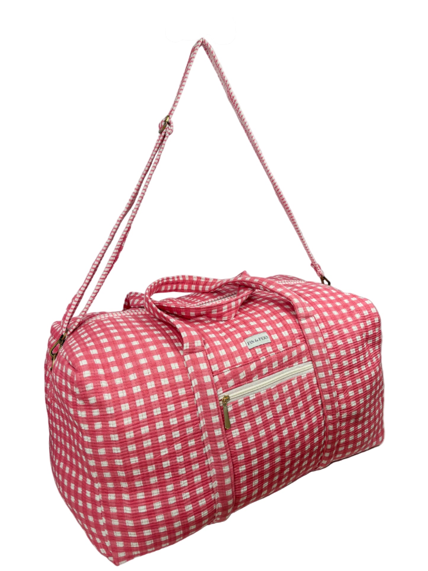 Hattie Gingham Weekend Duffle