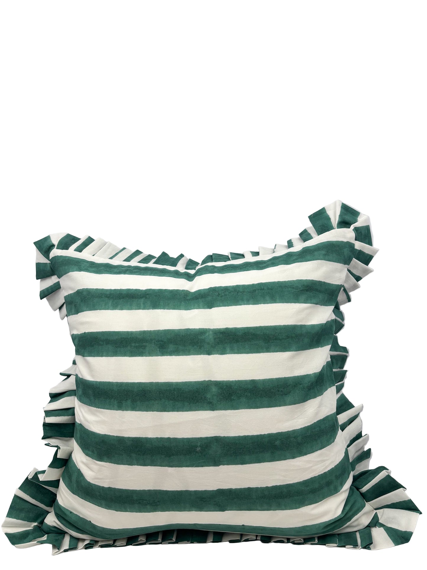 Greenpoint Stripe Ruffle Pillow Cover