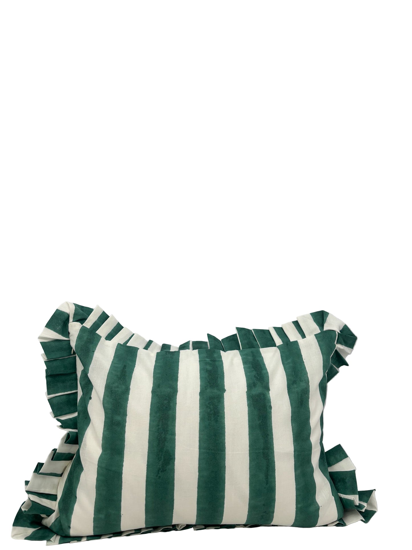 Greenpoint Stripe Ruffle Pillow Cover