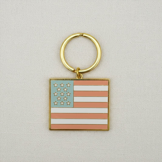 American Flag Keychain