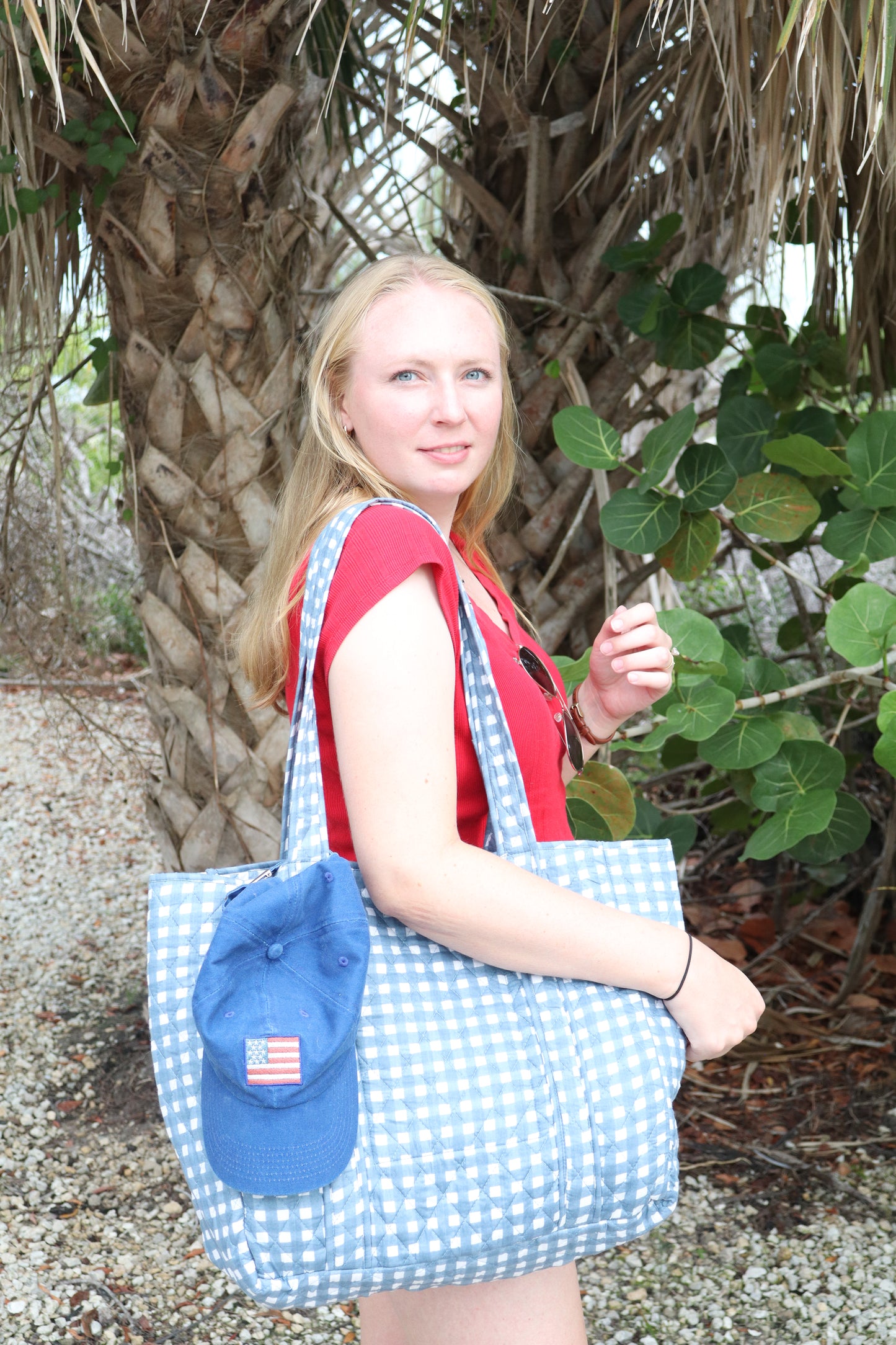 Alice Gingham Tote