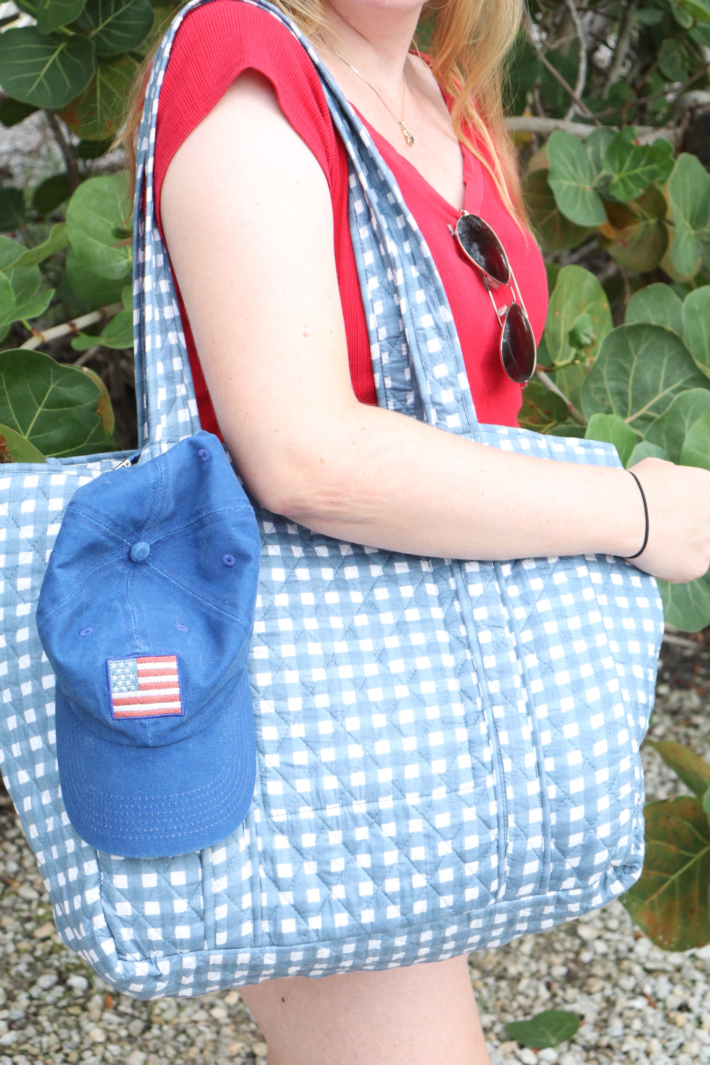 Alice Gingham Tote