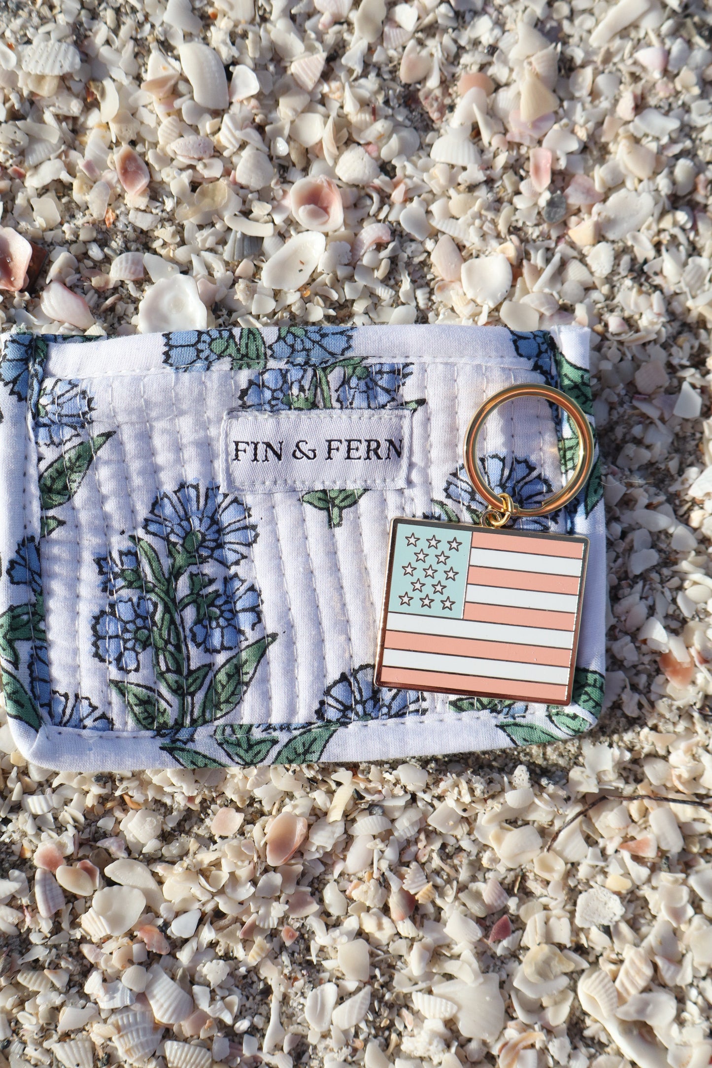American Flag Keychain