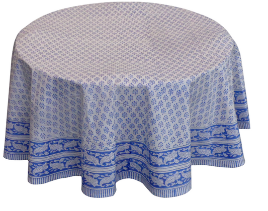 Eliza Blue Tablecloth