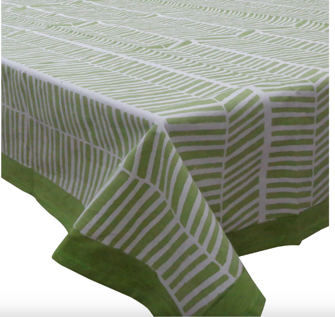 Fernway Green Tablecloth
