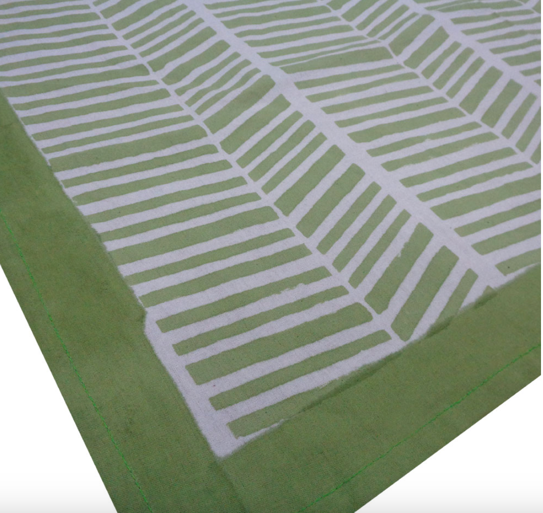 Fernway Green Tablecloth