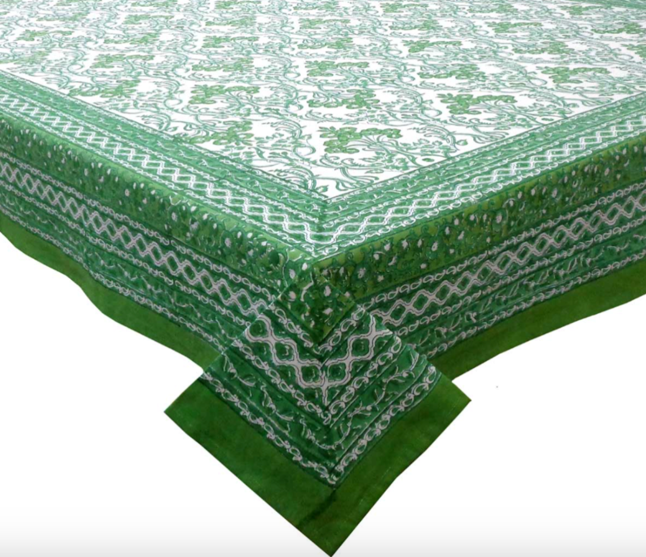 Emerald Trellis Tablecloth